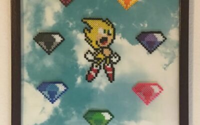 Sonic en perles à repasser : plus de 10 modèles à perler case par case