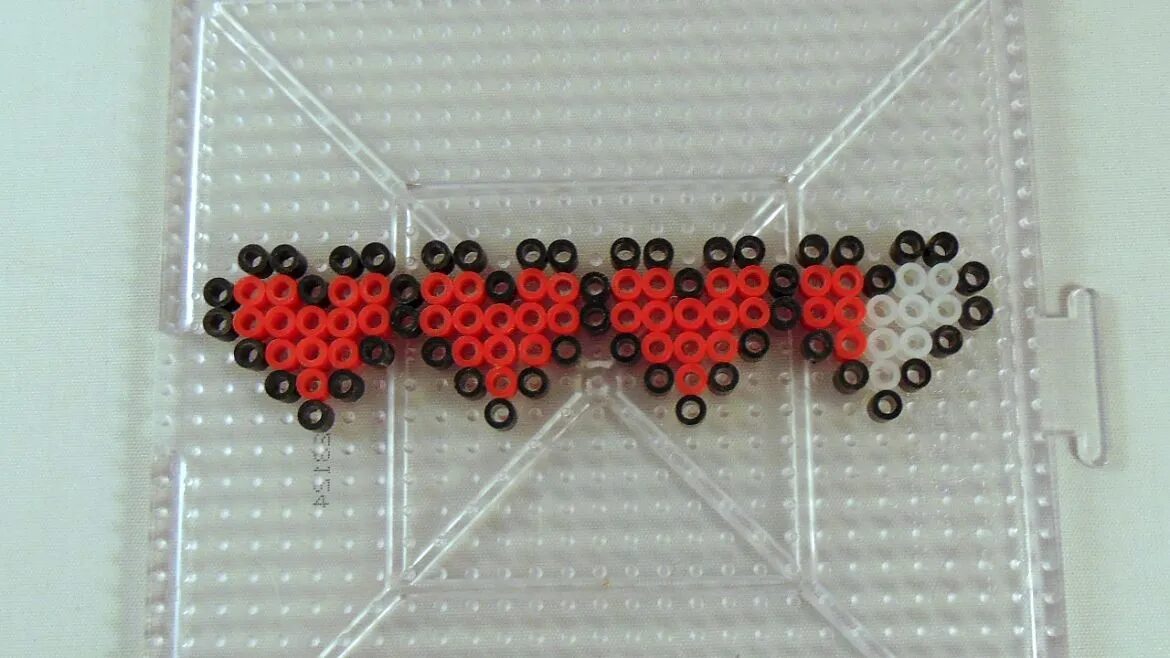 Coeur de vie Zelda en perles a repasser