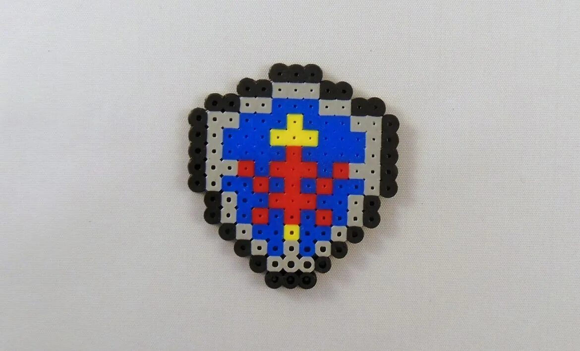 Bouclier d'Hyrule en perles a repasser