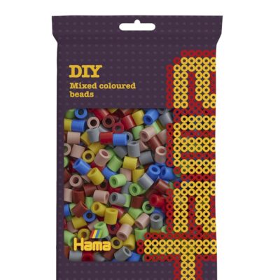 Perles à repasser Hama Maxi — sachet 500 perles mix 7 couleurs (réf. 8473)