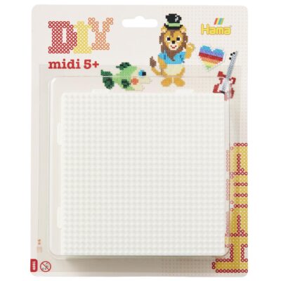 Perles à repasser Hama Midi — Lot de 4 plaques carrées assemblables (4581)