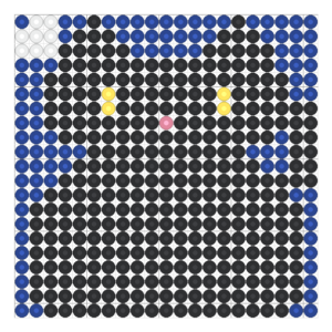 Grille chat noir mysterieux