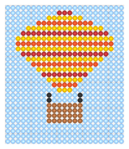 Striped Hot Air Balloon