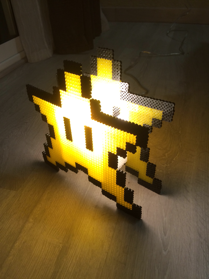 etoile lampe mario bros perles hama