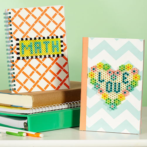 Notebook-Style bloc notes hama perles diy