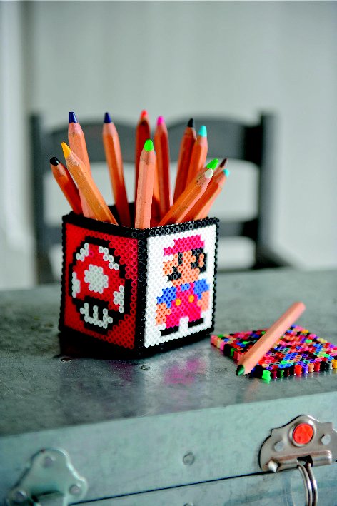 PIXEL ART / PERLES A REPASSER ETOILE MULTICOLORE DE SUPER MARIO