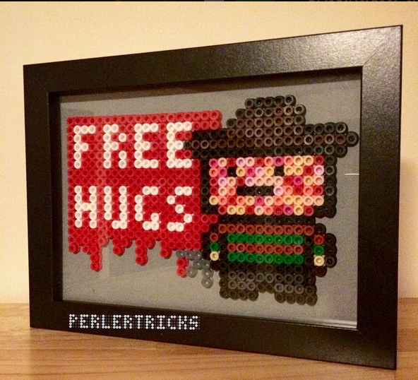 free-hugs-freddy-kruger-halloween-hama-perles-repasser