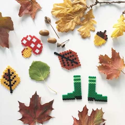 Vive l’automne avec les perles Hama