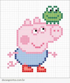 Peppa Pig : la famille cochon en perles Hama