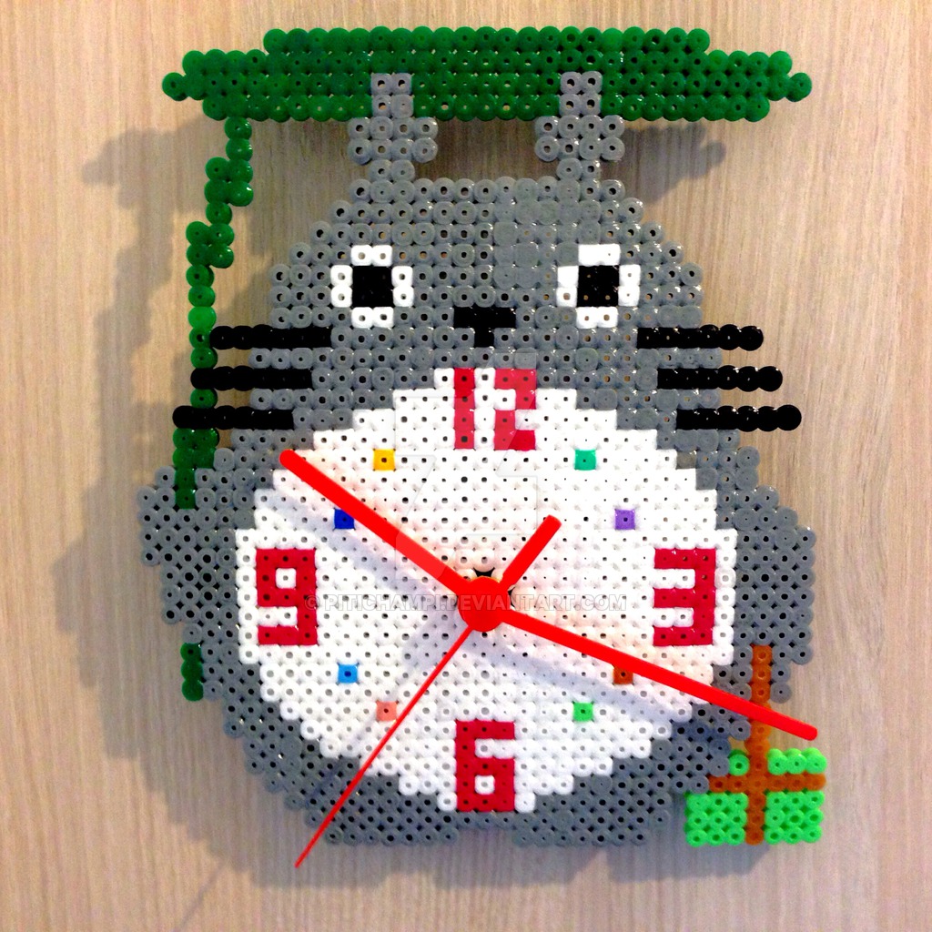 totoro-horloge-perles-a-repasser-hama