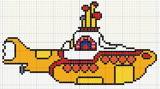 grille-yellow-submarine-beatles-perles-a-repasser-hamajpg