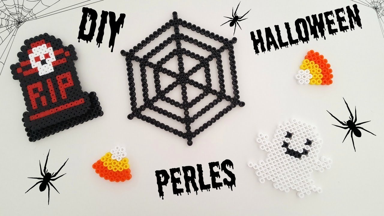 DIY PERLES À REPASSER HAMA HALLOWEEN 2017 , Modèles Hama