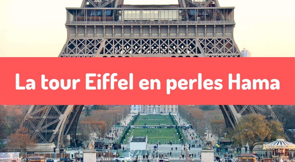 Une tour Eiffel en perles Hama