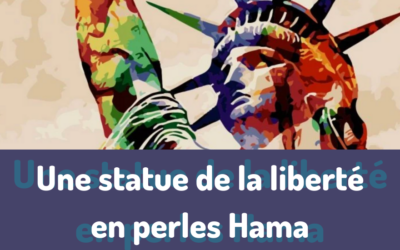 Une statue de la liberté en perles Hama